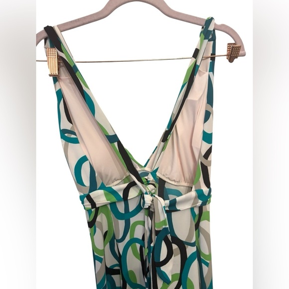Elegant Multicolor Beachwear Patterned Maxi Dress - Picture 3 of 5
